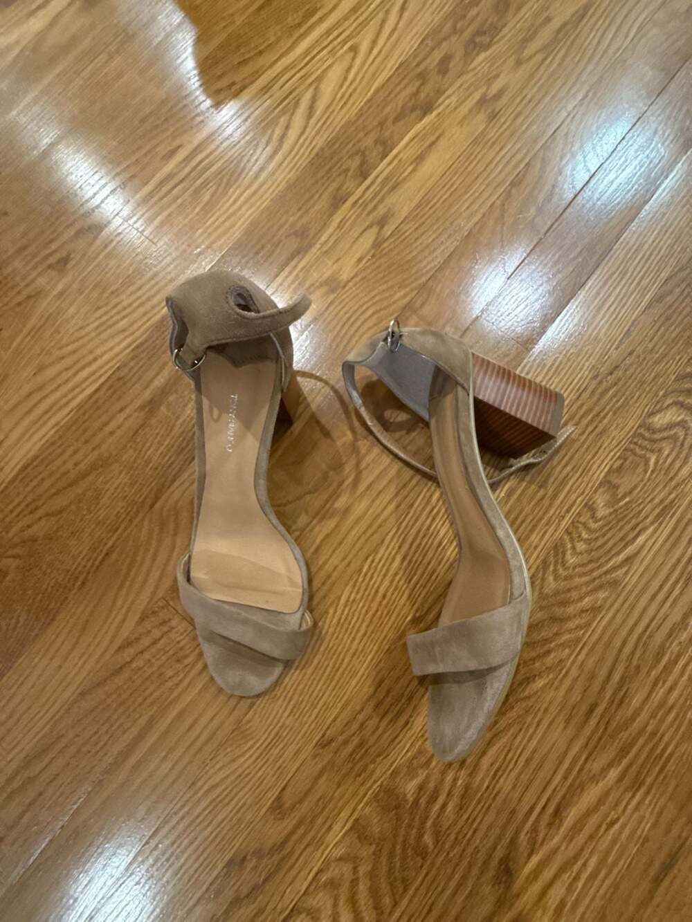 Tony Bianco Karvan Suede Block Heel Ankle Strap Sandals